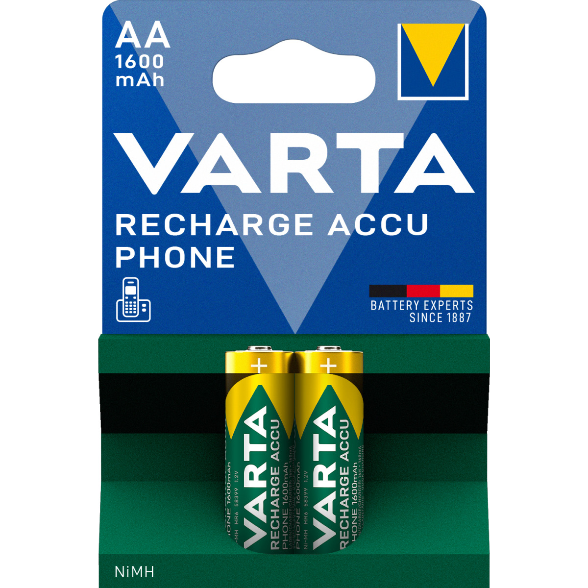 Accu Phone AA 1600mAh Blister 2